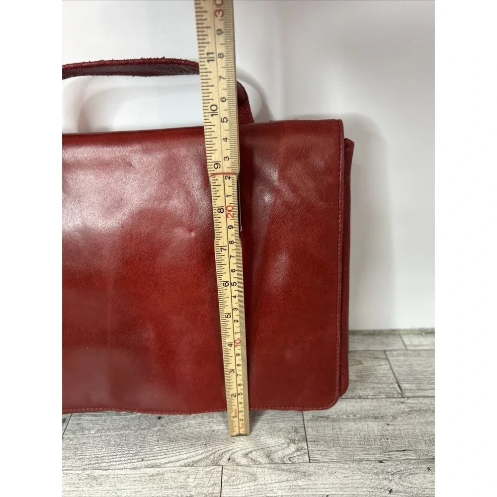 Wilson's Leather Structured Wine Red Executive Tote Bag | Genuine Leather Should